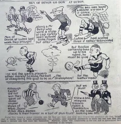 Match Report: Luton Town FC vs Exeter City (14th Mar 1936)