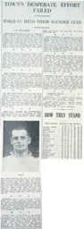 Match Report: Torquay United vs Luton Town FC (4th Apr 1936)