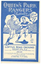 Programme: Queens Park Rangers vs Luton Town FC (2nd May 1936)