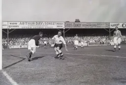 Bert Lutterloch challenges the Southend goalkeeper
