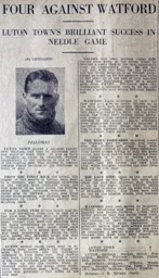 Match Report: Luton Town FC vs Watford (17th Oct 1936)