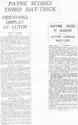 Match Report: Luton Town FC vs Watford (17th Oct 1936)