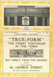 Programme: Luton Town FC vs Watford (17th Oct 1936)