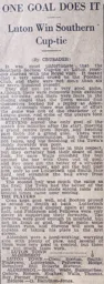 Match Report: Luton Town FC vs Aldershot (28th Oct 1936)