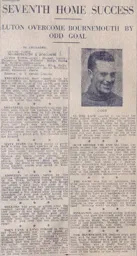 Match Report: Luton Town FC vs Bournemouth (31st Oct 1936)