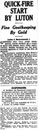 Match Report: Luton Town FC vs Bournemouth (31st Oct 1936)