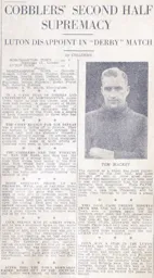 Match Report: Northampton Town vs Luton Town FC (7th Nov 1936)