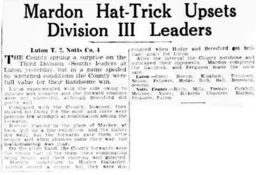 Match Report: Luton Town FC vs Notts County (11th Nov 1936)