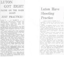 Match Report: Luton Town FC vs Cardiff City (2nd Jan 1937)