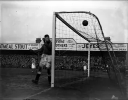 The Blackpool defence escapes this time