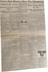 Match Report: Luton Town FC vs Sunderland (30th Jan 1937)