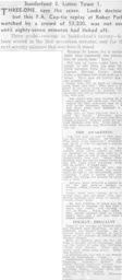 Match Report: Sunderland vs Luton Town FC (3rd Feb 1937)