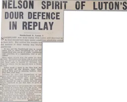 Match Report: Sunderland vs Luton Town FC (3rd Feb 1937)