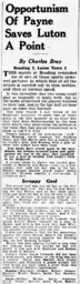 Match Report: Reading vs Luton Town FC (10th Feb 1937)