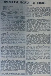 Match Report: Bristol City vs Luton Town FC (13th Feb 1937)