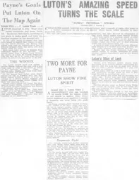 Match Report: Bristol City vs Luton Town FC (13th Feb 1937)