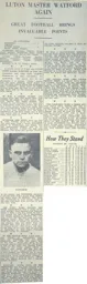 Match Report: Watford vs Luton Town FC (20th Feb 1937)