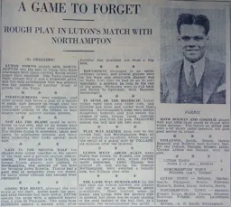 Match Report: Luton Town FC vs Northampton Town (13th Mar 1937)