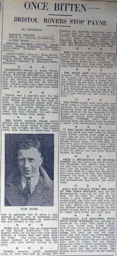 Match Report: Bristol Rovers vs Luton Town FC (20th Mar 1937)