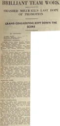 Match Report: Luton Town FC vs Millwall (27th Mar 1937)