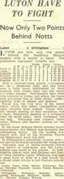 Match Report: Luton Town FC vs Gillingham (7th Apr 1937)