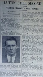 Match Report: Luton Town FC vs Aldershot (10th Apr 1937)