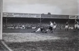 A slightly different shot of a Bert Dawes goal