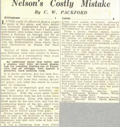 Match Report: Gillingham vs Luton Town FC (17th Apr 1937)