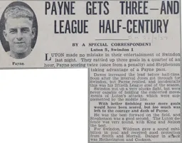 Match Report: Luton Town FC vs Swindon Town (21st Apr 1937)