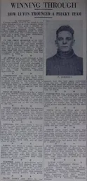 Match Report: Luton Town FC vs Newport County (24th Apr 1937)