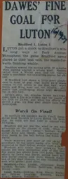 Match Report: Bradford Park Avenue vs Luton Town FC (16th Oct 1937)