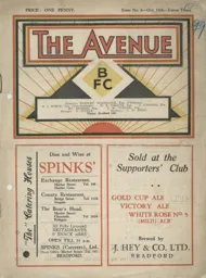 Programme: Bradford Park Avenue vs Luton Town FC (16th Oct 1937)