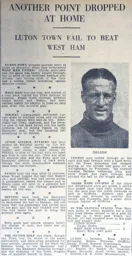 Match Report: Luton Town FC vs West Ham United (23rd Oct 1937)