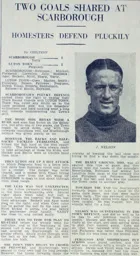 Match Report: Scarborough vs Luton Town FC (8th Jan 1938)