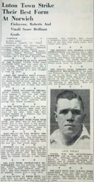 Match Report: Norwich City vs Luton Town FC (30th Apr 1938)