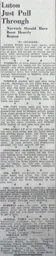 Match Report: Luton Town FC vs Norwich City (3rd Sep 1938)