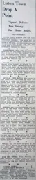 Match Report: Luton Town FC vs Tottenham Hotspur (8th Oct 1938)