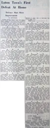 Match Report: Luton Town FC vs West Ham United (12th Nov 1938)