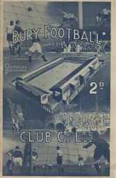 Programme: Bury vs Luton Town FC (19th Nov 1938)