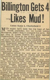 Match Report: Luton Town FC vs Chesterfield (10th Dec 1938)