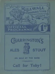 Programme: Millwall vs Luton Town FC (17th Dec 1938)