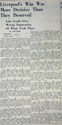 Match Report: Liverpool vs Luton Town FC (7th Jan 1939)