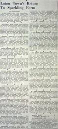 Match Report: Luton Town FC vs Manchester City (14th Jan 1939)