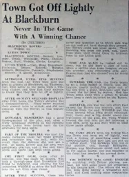 Match Report: Blackburn Rovers vs Luton Town FC (16th Mar 1939)