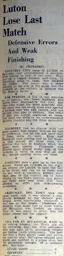 Match Report: Luton Town FC vs Coventry City (6th May 1939)