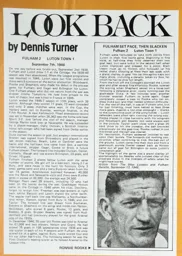 Match Report: Fulham vs Luton Town FC (7th Sep 1946)