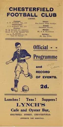 Programme: Chesterfield vs Luton Town FC (12th Oct 1946)
