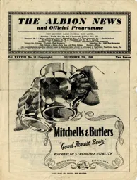 Programme: West Bromwich Albion vs Luton Town FC (7th Dec 1946)