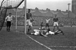 A goalmouth scramble!