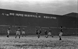 Hugh Billington attempts a shot